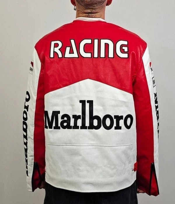 Marlboro F1 Racing Premium Leather Jacket – Vintage Motorsport Edition - Averon Racewear - View 2