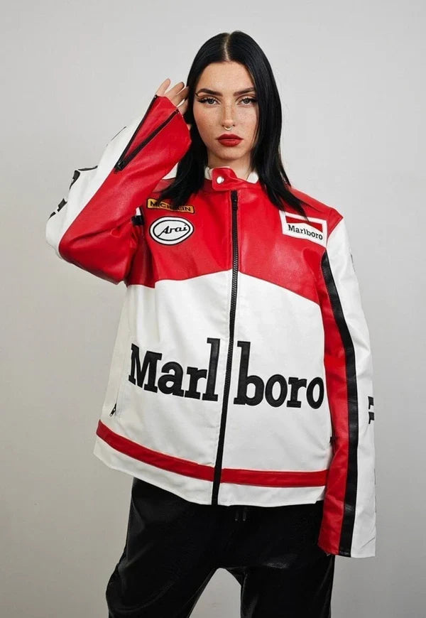 Marlboro F1 Racing Premium Leather Jacket – Vintage Motorsport Edition - Averon Racewear - View 5
