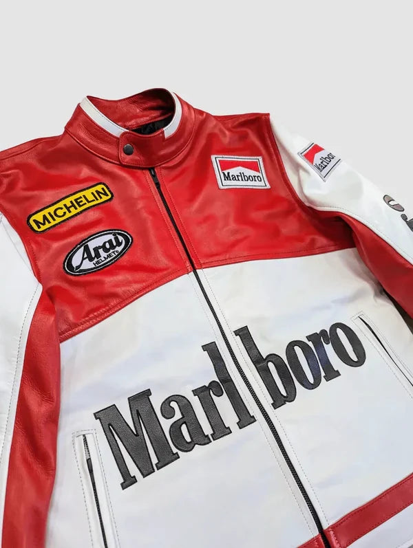Marlboro F1 Racing Premium Leather Jacket – Vintage Motorsport Edition - Averon Racewear - View 8