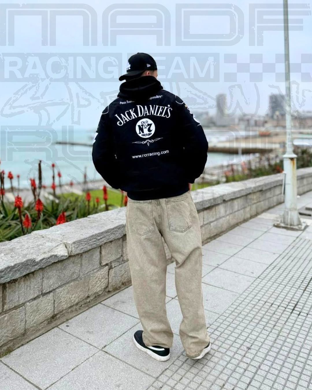 Vintage Jack Daniel's F1 Racing Bomber Jacket (Unisex) - Averon Racewear - View 6