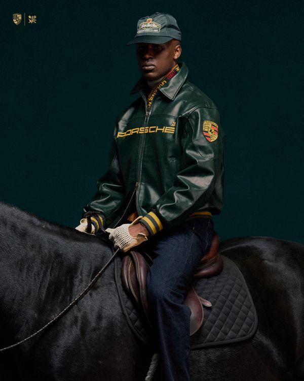 Premium Porsche 993 Leather Jacket | Unisex Vintage F1 Racing Bomber Green - Averon Racewear - View 4