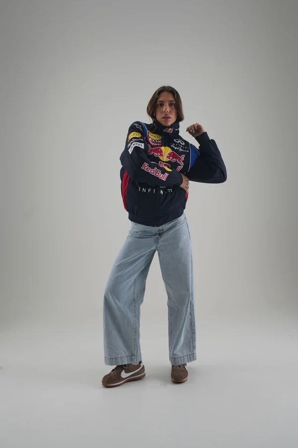 Infiniti Red Bull Vintage F1 Racing Jacket – Heritage Edition - Averon Racewear - View 3