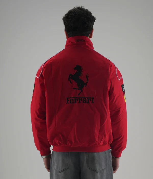 Red Ferrari Embroidered Jacket – F1 Sponsor Edition - Averon Racewear - View 2