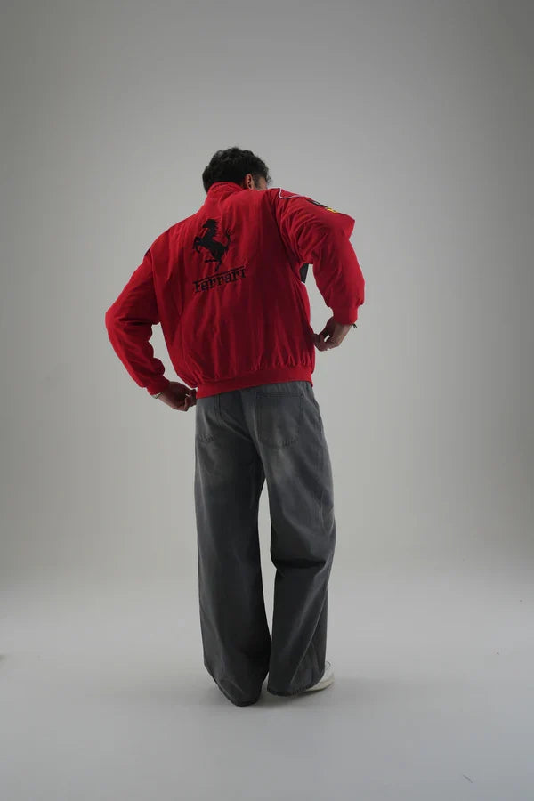 Red Ferrari Embroidered Jacket – F1 Sponsor Edition - Averon Racewear - View 4